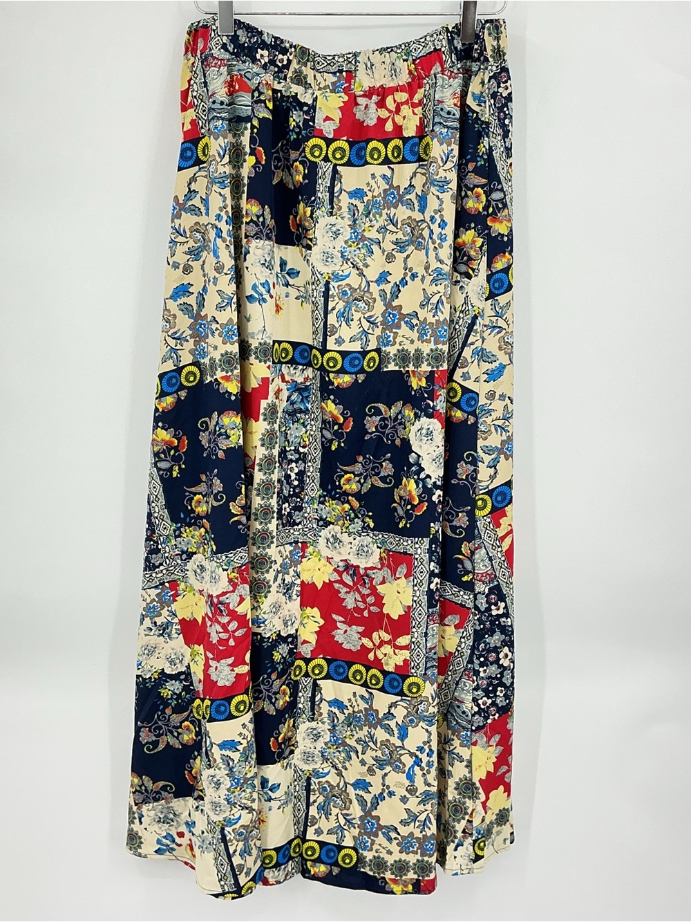 Patchwork Floral Print Maxi Skirt - Picture 5 of 12